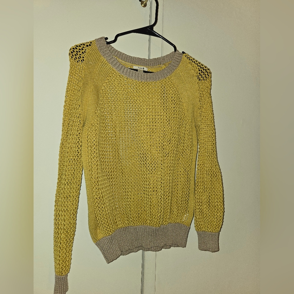 Yellow Knit Women's Sweater